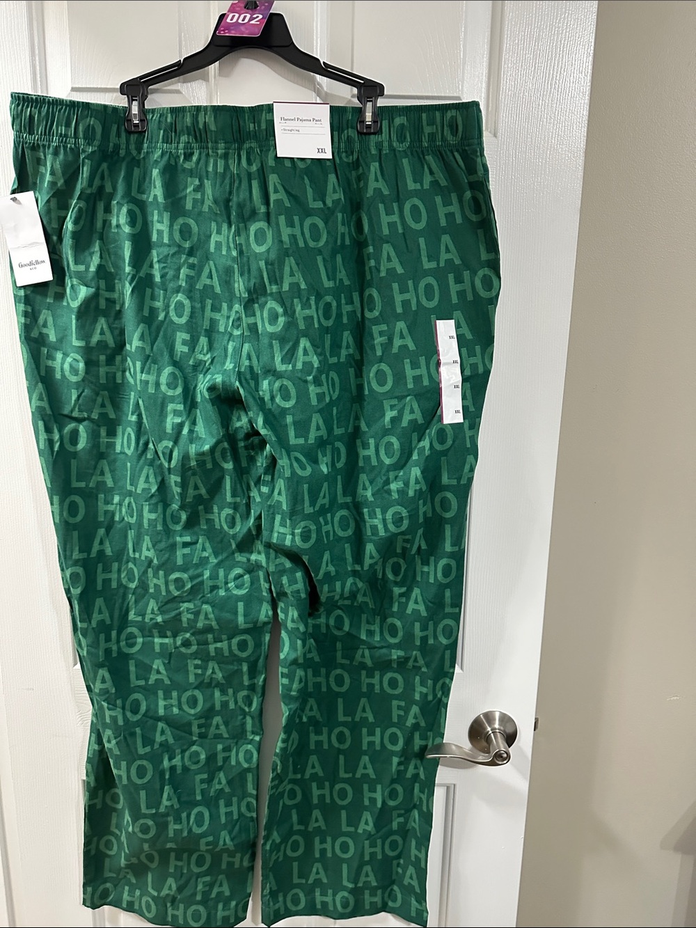 Women's Green Holiday Print Pajama Pants